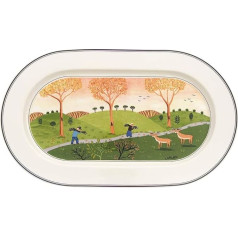 Villeroy and Boch Design Naif šķīvis ovāls 34 cm, augstākās kvalitātes porcelāns