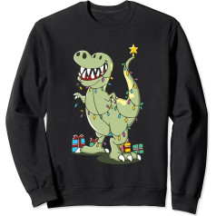 Толстовка Tree Rex Dinosaur T-Rex Christmas Tree Dino Christmas Tree Sweatshirt