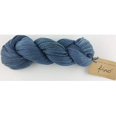 Manos Del Uruguay Silk Blend Fino 402 Inkwell, 100 g, vilna ar zīdu adīšanai un tamborēšanai, Merino zīda maisījums, krāsots ar rokām, ar krāsu gradientu