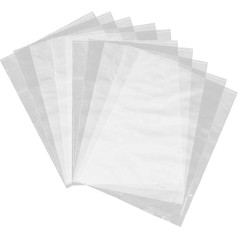 HEALLILY Pack of 100 Clear Shrink Film Retractable Bags Ideal for Soaps, Bath Bombs, Cans, Crafts, Small Gifts, Size 16 x 30 cm, Lot 25 x 30 cm, Check 3