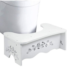 Ejoyous Adult Toilet Stool for Elderly People Children Pregnant Women for Hemorrhoids Constipation Bloating 49.6 x 29.5 x 5.3 cm