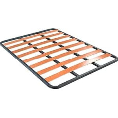Duérmete Online - 30 x 30 mm Bed Frame without Feet - Stability and Robustness - Tubular Steel 30 x 30 mm - Epoxy Grey 150 x 190 cm
