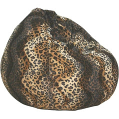 Beauty.scouts Kinzler Mogli Bean Bag piemērots lietošanai iekštelpās Zebra vai leopards Izskats 100% poliesteris 75 x 95 cm Sēdekļa spilvens Krāsains, vienkāršs, leoparda krāsā