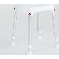E-Wiwa Dušas krēsls apaļš regulējams polietilēna augstums