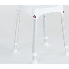 E-Wiwa Shower Stool Round Height Adjustable Polyethylene