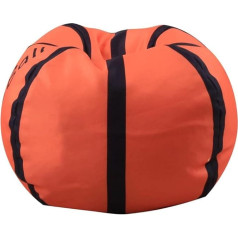 Chiyyak Stuffed Toy Storage Bean Bag Sports Balls Soft Bean Bag Cover Football Volleyball Baseball Storage Bag for Children Plush Toys 18 Inches