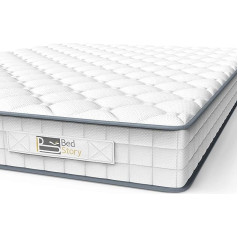 Bedstory Mattress Single Mattress 91 cm Sleep Spring Mattress 215 mm Medium Firm Bonell Spring Mattress with Breathable Fabric Fireproof Barrier Skin Friendly Durable for Bedroom