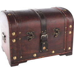 Unbekannt Dārgumu lāde Pirātu lāde Dāvanu kastes izmērs 34 x 24 x 21 cm