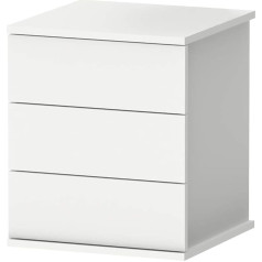Muebles Pitarch Elsa Table, Particleboard and Melamine with High Density, White, 48.5 x 41 x 40 cm