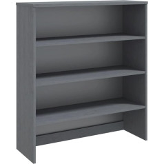 Vidaxl Pielikums Highboard Spinta Kumode Kumode Tumši pelēka 90 x 30 x 100 cm priedes masīvkoks 90 x 30 x 100 cm