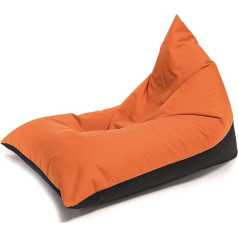 Ecopuf Lazy Pouf grīdas spilvens izmērs S - Bean Bag ūdensnecaurlaidīgs poliestera auduma ūdensnecaurlaidīgs Oxford 600D iekštelpu āra Bean Bag ar polistirola pildījumu 80 x 130 cm