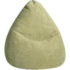 Gouchee Home Tikai sēdvieta ar MAGMA Alfa Bean Bag Velūrs Green XL Aptuveni 220 L