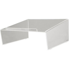 Kantek Akrila leņķveida telefona statīvs, 26 cm plats x 24 cm dziļš x 11,9 cm augsts, caurspīdīgs (ATS580)