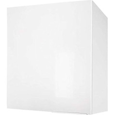 Berlioz Créations Berlenus kitchen cabinet, with 1 x door, high gloss white, 60 x 70 x 33.3 cm