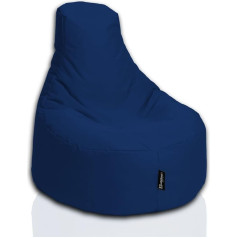 Bubibag Gamer Bean Bag, atpūtas krēsls, spēļu bean maisiņi, iekštelpu un āra spilveni bērniem un pieaugušajiem (80 cm, tumši zils/ tumši zils)