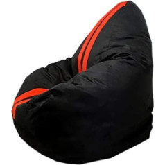 Altmark-Design Sarkanā un melnā Bean Bag XL