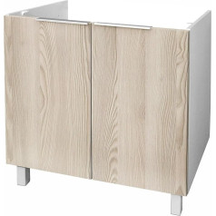 Berlioz Créations Berlioz Creations CE8BF Kitchen Sink Cabinet Ash 80 x 52 x 83 cm 100 Percent Made in France