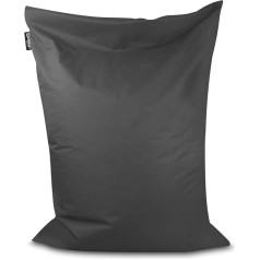 Bubibag Bean Bag - прямоугольная напольная подушка в 28 цветах и 7 вариациях - Outdoor Bean Bags Indoor Bean Bag для детей и взрослых (антрацит-100 x 70 см)