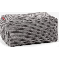 Lounge Pug , Pufs kāju paliktnis Cord Slate Grey