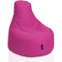 Bubibag Gamer Bean Bag, atpūtas krēsls, spēļu bean maisiņi, iekštelpu un āra spilveni bērniem un pieaugušajiem (80 cm diametrs, rozā)