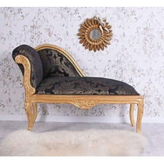 Palazzo Int Chaise Longue Baroque Ottoman Antique Sofa Gold Black Lounger Upholstered Bench Cat508a34 Palazzo Exclusive