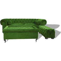 Jvmoebel Chesterfield Sofa Cushion Designer Couchen Sofas Set Couch SLIII Green №27