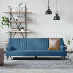 Lapooh Sofa Bed with Armrests Blue Velvet Sofa with Sleep Function, Sofa Bed, Sofa Bed, Sofa Bed, Sofa Bed, Couch Bed, Sitting Area, Living Sofa