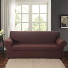 ‎Mingfuxin Mingfuxin 2 pretslīdēšanas dīvāna pārvalki Uzlabots poliestera auduma stiepļu dīvāns Slipcovers Mēbeļu aizsargs ar atsevišķu sēdekļa spilvena pārvalku un spilvenu pārvalkiem