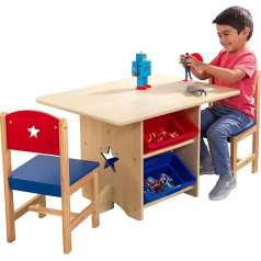 Kidkraft Star Table & 2 Chair Set 26912 Furniture (Multi-colour)