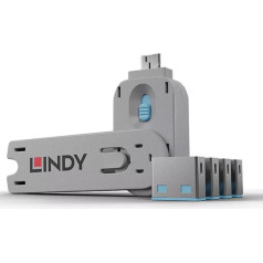 Lindy Porta Bloķētājs + Atslēga USB Type-A 4gab