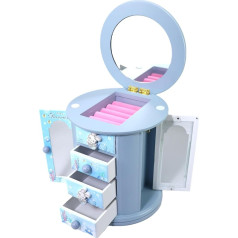 JIUYUAEZ Meitenes Jewelry Box Cute Bunny meitenes meitenes Kids Jewelry Box organizators maz meitene dāvana