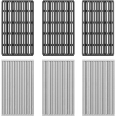 BBQ-PLUS porcelāna emaljas gatavošanas režģis un izstarotāju plāksnes Rezerves daļas Charbroil komerciālajiem TRU infrasarkanajiem griliem 463242715 463242716 463276016 466242715 466242815, Lowes 606682 639322