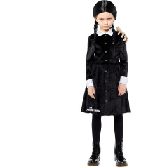amscan - Костюм для девочек Официально лицензированный костюм Среды Аддамс на Хэллоуин Возраст: 3-14 лет