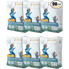 kiwisto Kids Premium Protection bērnu autiņbiksītes - 3-8 gadi - īpaši uzsūcošas, lieliski piemērotas kā nakts autiņbiksītes - 90 autiņbiksīšu mega iepakojums