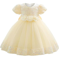 AGQT Baby meitenes bērniem bērniem toddler Bowknot princese Sequins Tutu kleita puķu meitene kleitas izmērs 6 mēneši - 4 gadi