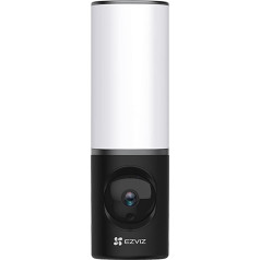 EZVIZ 4MP prožektors, WiFi āra novērošanas kamera, prožektors ar integrētu apgaismojumu, AI kustības noteikšana, krāsu nakts redzamība, 32 GB eMMC, regulējams spilgtums, App Alarm, LC3