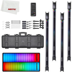 GODOX TL120 TL120-K4 Pavo Tube Light RGB krāsu foto gaisma ar tālvadības pulti fotogrāfijām un video (TL120 četru lampu komplekts)