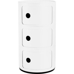 Kartell Componibili skapītis Recycled Container 3 nodalījumi Matt White