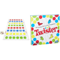 Twister Ultimate su didesniu kilimėliu ir daugiau spalvotų laukų, žaidimas šeimoms ir vaikams nuo 6 metų ir žaidimų Twister žaidimas, vakarėlių žaidimas šeimoms ir vaikams, Twister žaidimas nuo 6 metų