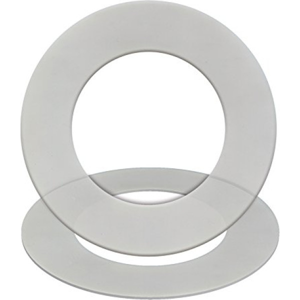 GASKET24 Silikona blīvējums 60° caurspīdīgs EN 1514-1 IBC DN 125; PN 25/40 194 x 141 x 2 (iepakojumā 25 gabali)