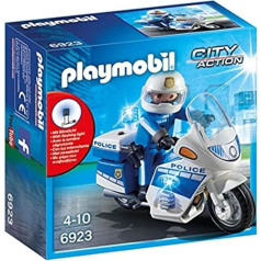 PLAYMOBIL City Action 6923 Motociklinis patrulis su LED mirksinčia šviesa, nuo 5 metų