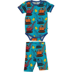 Småfolk Baby Boys' Bodysuit and Shorts Set with Excavators Infant Toddler Costumes