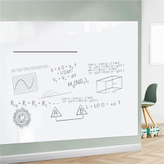 GOFQB Whiteboard Elektrostatische Adsorption Trocken abwischbarer Tafelaufkleber abwischbar und wiederbeschreibbar für: (Spalva: balta, Dydis: 1,2x2 m)