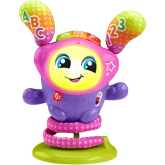 Fisher-Price DJ Bouncin' Star rotaļlietas zīdaiņiem Izglītojošas rotaļlietas 1 gada veciem zēniem un meitenēm 1 gada bērnu dāvanas Interaktīvās rotaļlietas 1 gada vecām meitenēm un zēniem, Lielbritānijas angļu valodas versija 9-36m, HRC4