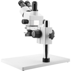 Bewinner 3,5X-90X tālummaiņas stereo mikroskops, 0,7X-4,5X tālummaiņas objektīvs, trinokulārais stereo mikroskops ar WF10X/20 mm okulāriem, 30-165 mm liels efektīvais darba attālums, 100-240V