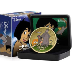 Disney The Jungle Book Classics Collection - 24K zeltīta 65 mm grezna kolekcijas monēta ar 24K zelta pārklājumu