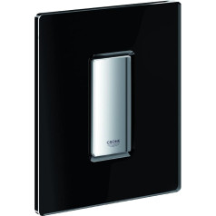 GROHE 38846KS0 116 x 144mm Skate Cosmopolitan Actuation Plate - Chrome Velvet Black