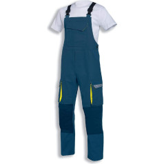 Uvex Metal 8941 Herren-Arbeitshose - Blau-Gelbe Männer-Latzhose