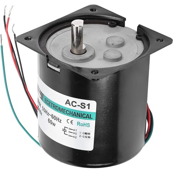 Xd80Ktyz Ac-sinhronais zema ātruma motors Mazs elektromotors (Ac220V 60W) CNC darbgaldiem (20Rpm/min Ac220V), universāls motors