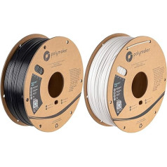 Polymaker PolyLite ASA Schwarz - 1,75 mm - 1 kg & PolyLite ASA Weiß - 1,75 mm - 1 kg